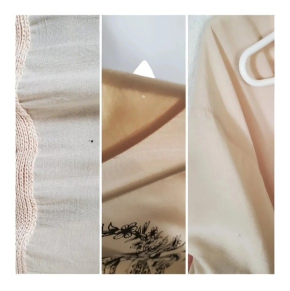 Vintage Spell Designs RARE Neutral Fringe Graphic Bohemian Kimono Coverup OS - Picture 9 of 9